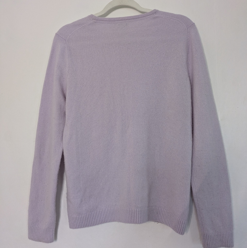Lavender Cashmere Sweater By LL Bean - Picture 6 of 6